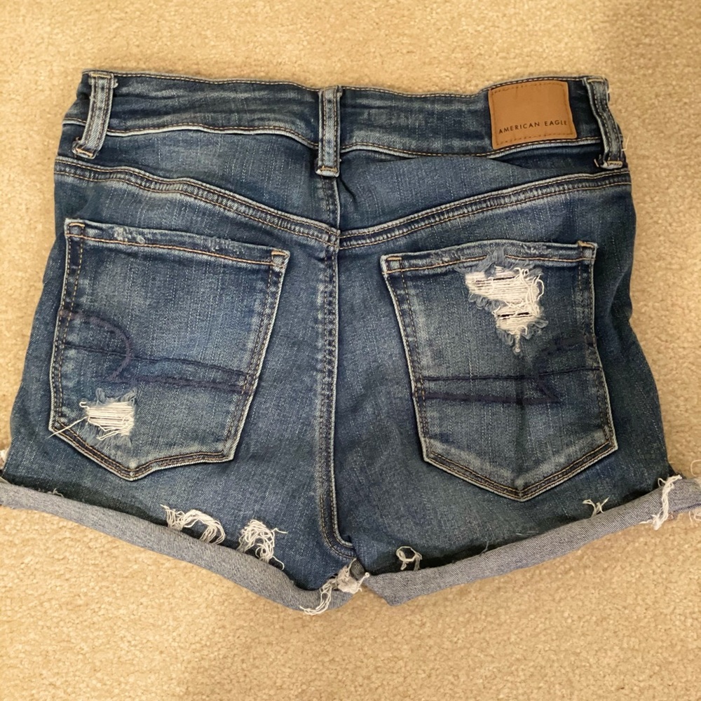 American Eagle Next Level Stretch Ripped Shorts